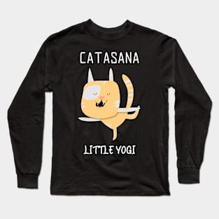 Catasana Funny Cat Yoga Long Sleeve T-Shirt